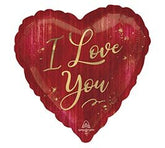17 in I Love You Red Rouge Heart Foil Balloon